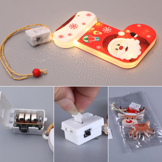 Bar Atmosphere Christmas Interior Decorations Colored Lights