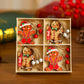 12 PCs Faceless Old Man Christmas Wooden Pendant Boxed Christmas Tree