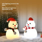 Christmas Snowman Night Light Silicone Bluetooth Audio Small Night Lamp